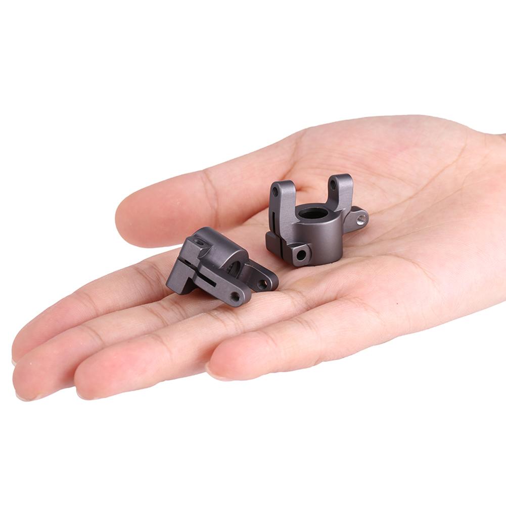 Metal Accessory Front C Hub Carrier Steering Knuckle for   SCX10 II RC Car (Black)