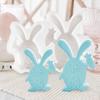 Osterhasenform Niedliche Antihaft-Silikonfiguren Osterhasenform für Feiertags-Geburtstagsfeier Büros Heimzimmer Schreibtisch Desktop