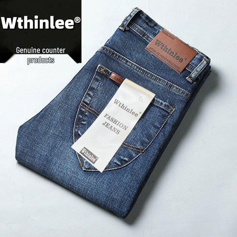 

Within Lee Men s Autumn/Winter Plus Velvet Straight-Leg Elastic Casual Business Jeans 36 (2.8 Feet)