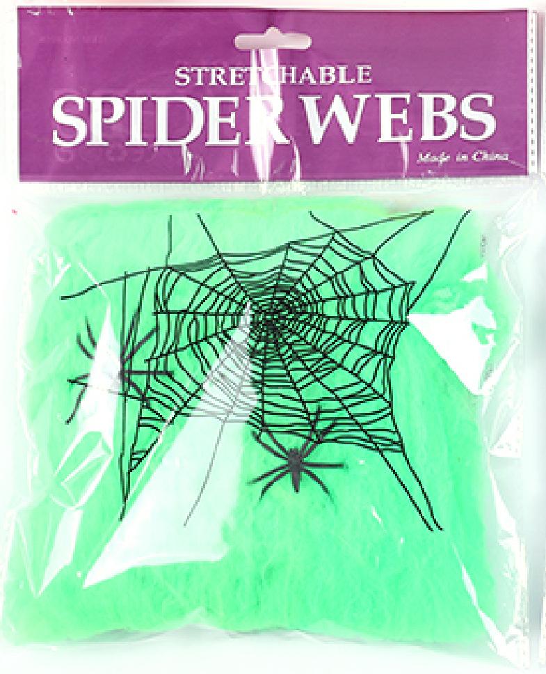 Halloween Spider Web Lights Spider Net LED String Lights with 8 Lamp Mode for Haunted House Halloween Home Window Wall Decor