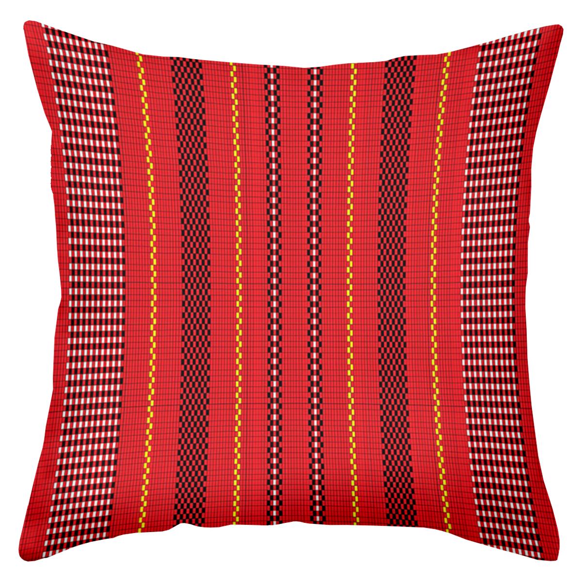 

1 pieces -2D flat printing Red Patterned Pillows Stylish Decorative Cushions Polyester pillowcase, sofa decorative cushion cov 45x45cm