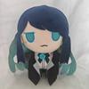 New Cute Ado Singer Plush Ado Character Dolls with Blue Bow and Black Outfits Soft Stuffed Plushies for J-Pop Fans Kids Birthday Gift Home Decoration