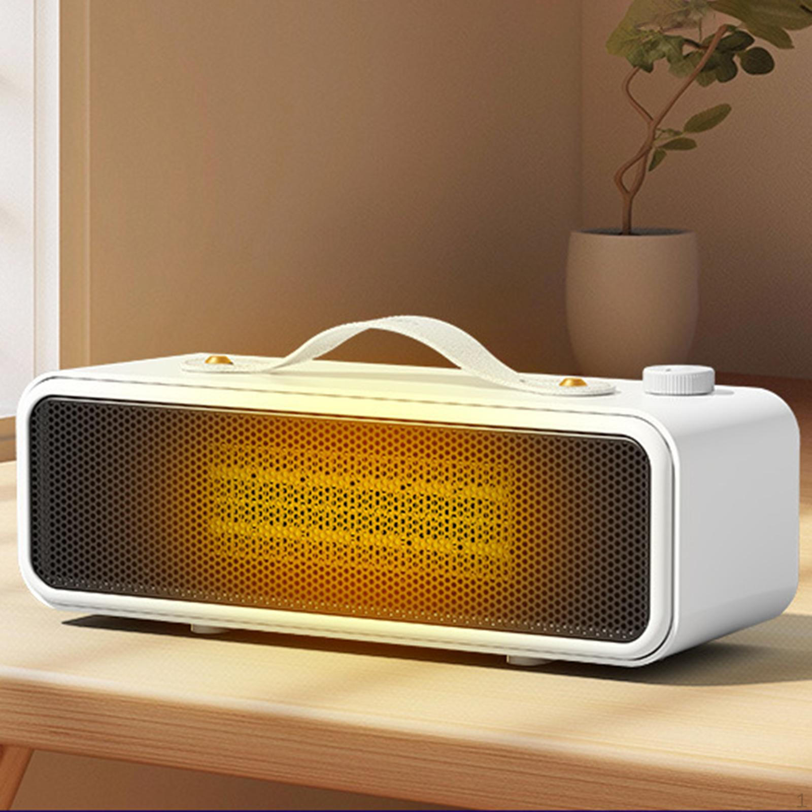 

Desktop Electric Space Heater Fast Heating for Farmhouse Household Apartment White белый