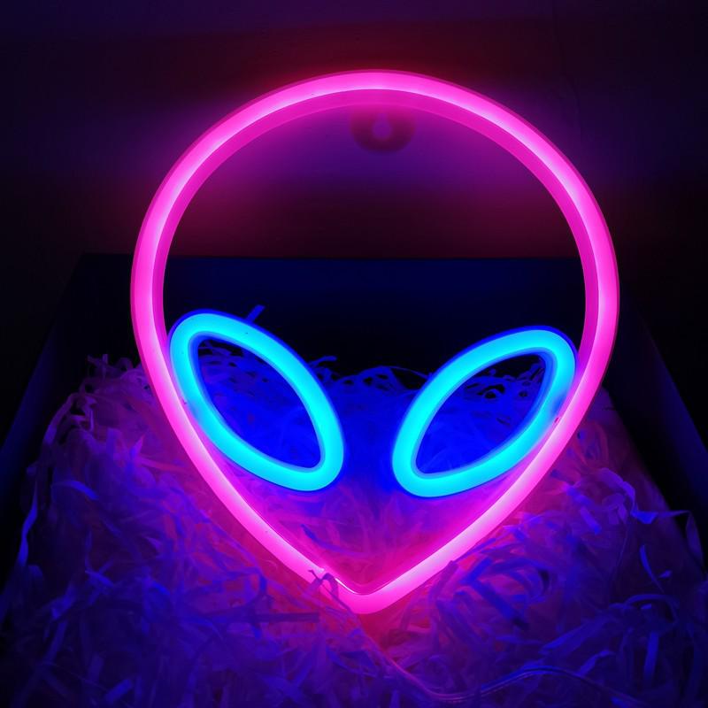 LED Neon Butterfly & Planet Wall Light - Decorative E-sports, Bar, and Photo Prop Night Light