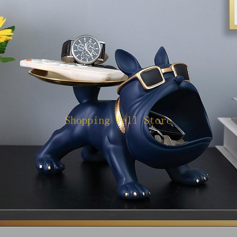 KX4B Big Mouthed Dog Holder Tray, Practical Desk Accessory Storage Compartment Entryway Holder For Everyday Use