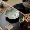 Banana Moon Ceramic Tea Coaster & Snack Plate Set - Gaiwan Pot Mat & Tea Ceremony Accessories