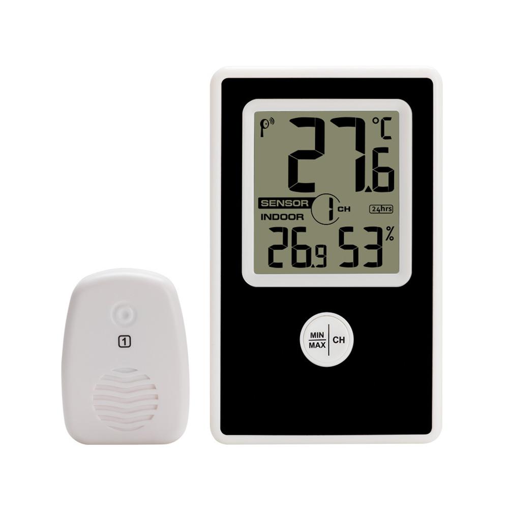 Digital Wall Mounted Thermometer Indoor Outdoor Temperature Humidity Gauge Meter