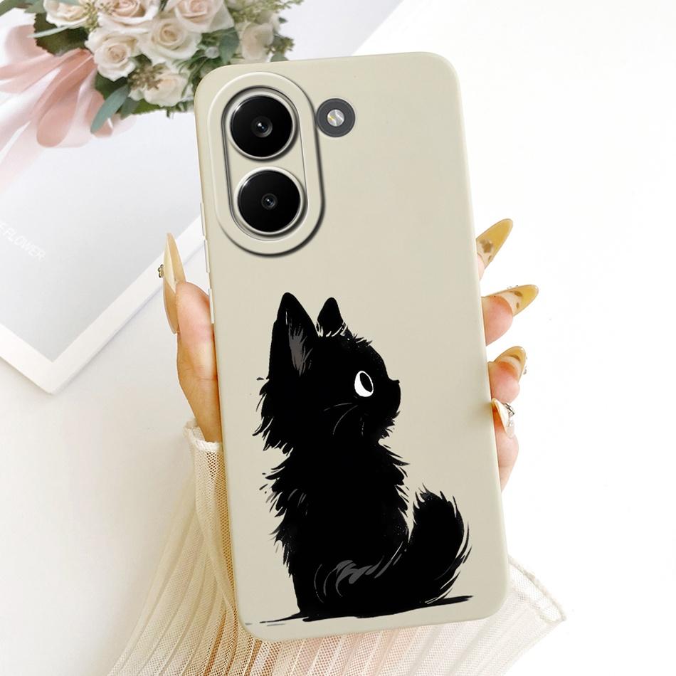 For Xiaomi Poco X8 Pro / X8 Pro Max Cute Cat Flower Cartoon Phone Case For Poco X8Pro X 8 Pro Max 5G Soft Silicone Cover Bumpers