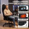 Ergonomic Gaming Chair, Massage, Reclining, 3D Armrests, Black