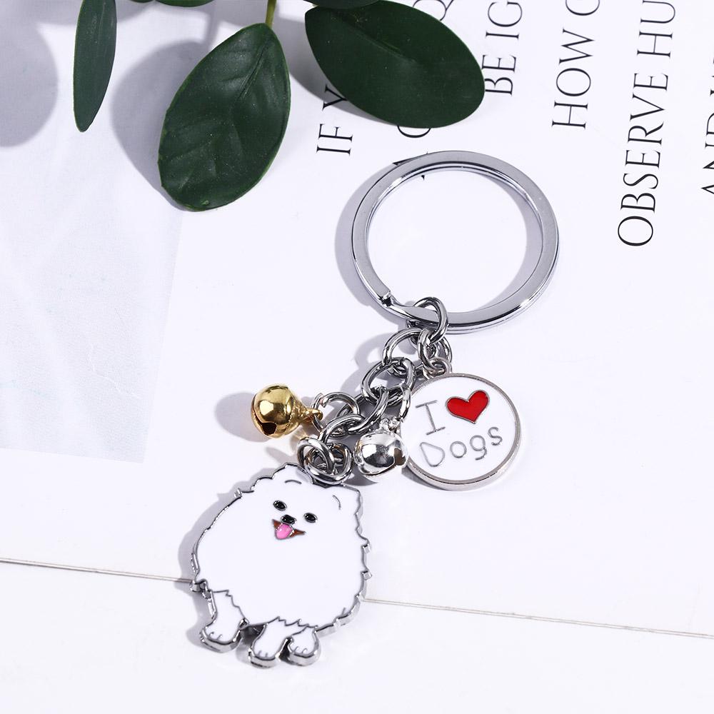 Portachiavi Acrilico A Forma Di Carlino (Pug) – Ciondolo Per Zaino E Chiavi, Regalo Per Amanti Dei Cani, In Sacchetto Di Velluto LONYOO