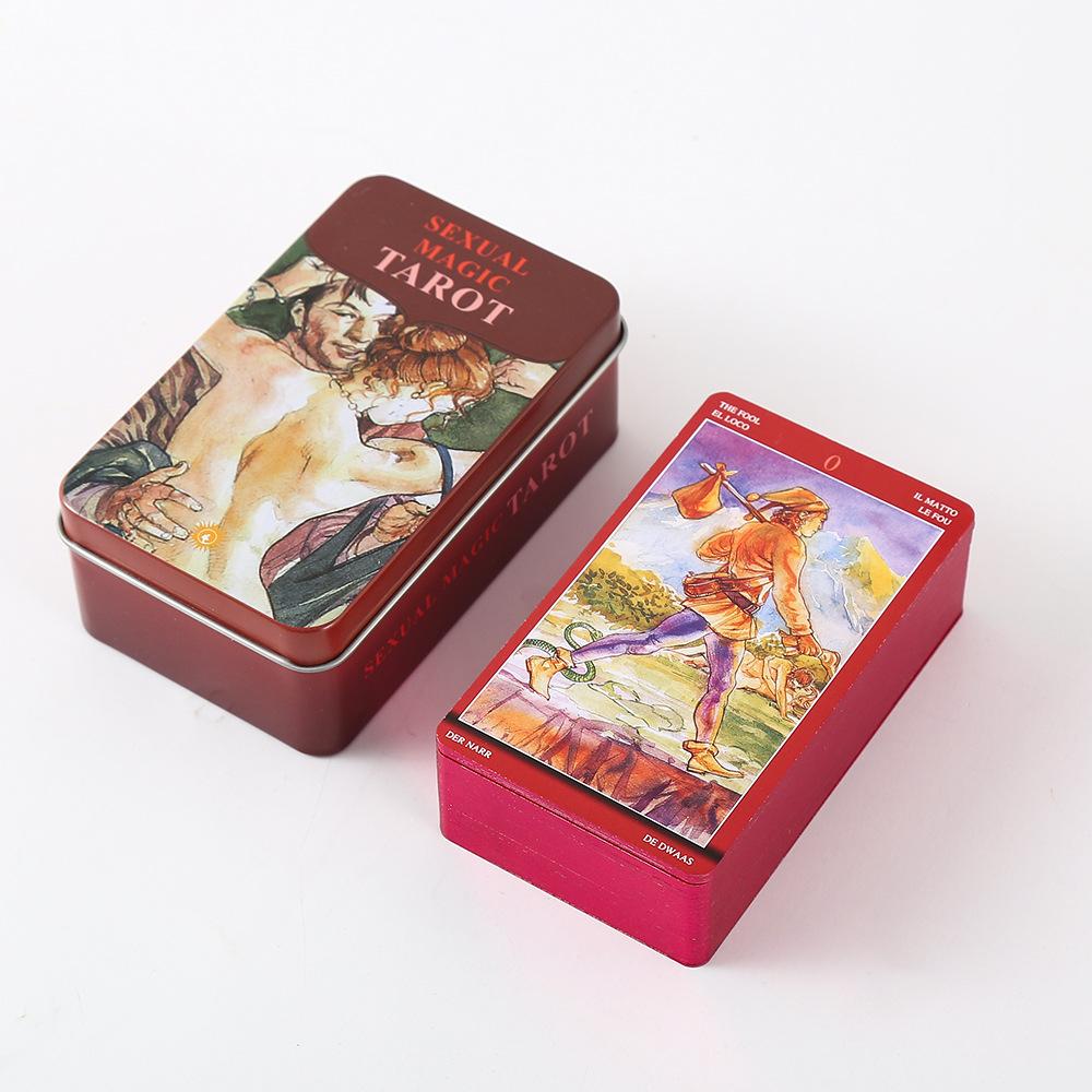78Pcs Longest Dream Tarot Card Set Divination Tool With Detailed Guidebook Colorful Frame Fortune Telling Cards