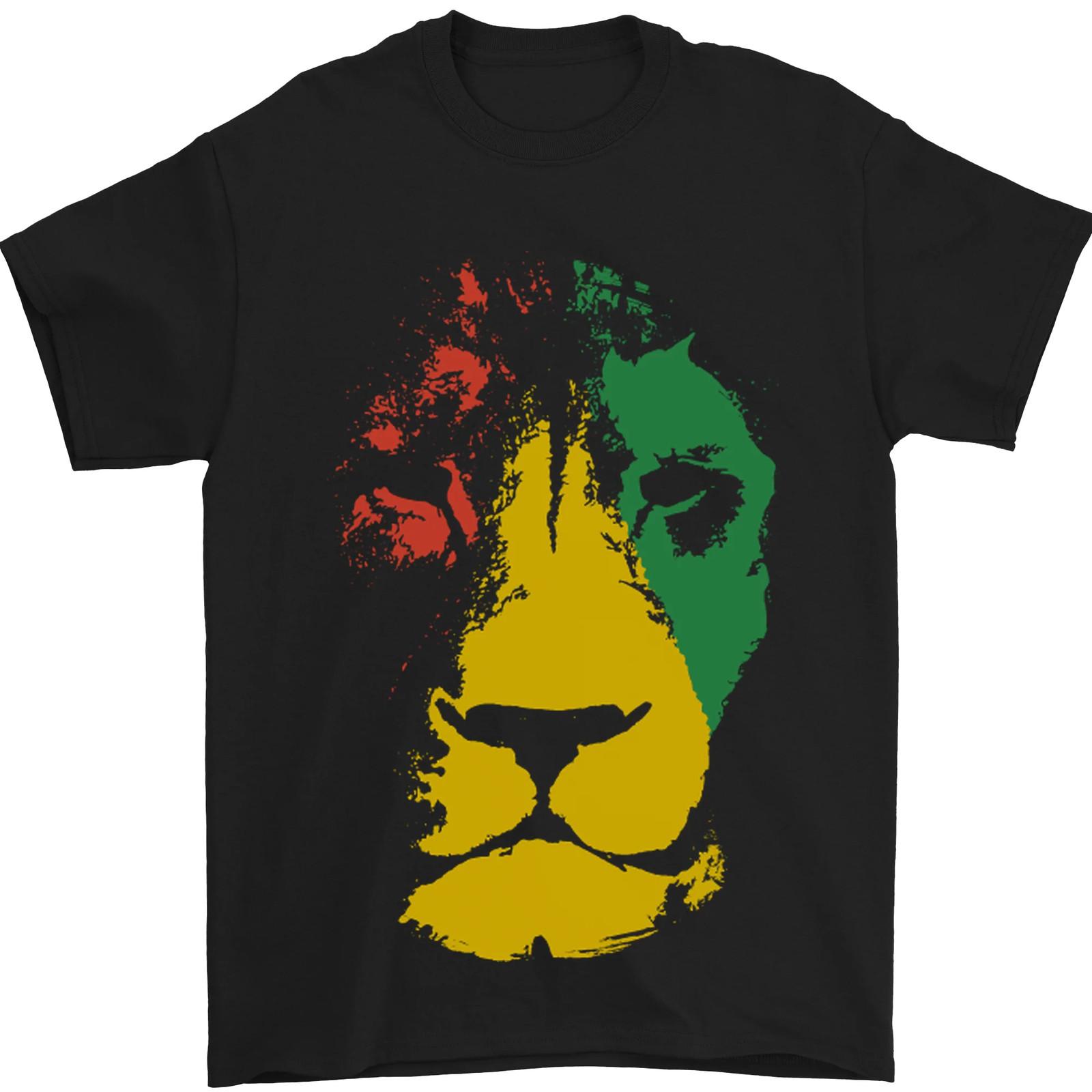 Jamaica Lion Reggae Music Jamaican Mens T-Shirt 100% Cotton S