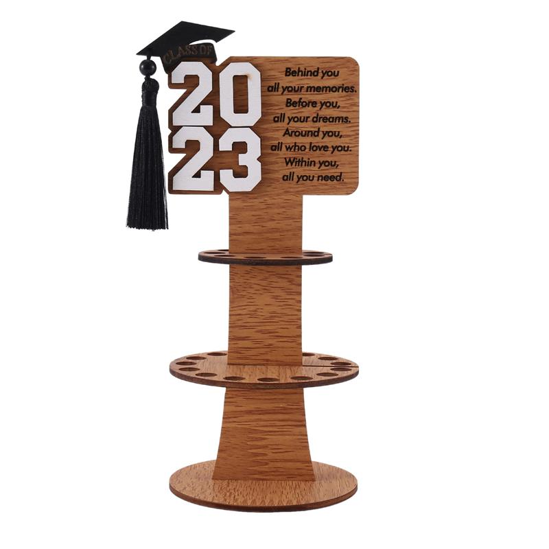 ABRM-Graduation Gift Money Holder - DIY Double-Layer Cash Holders W/ 25 Holes Gift For Graduation Party
