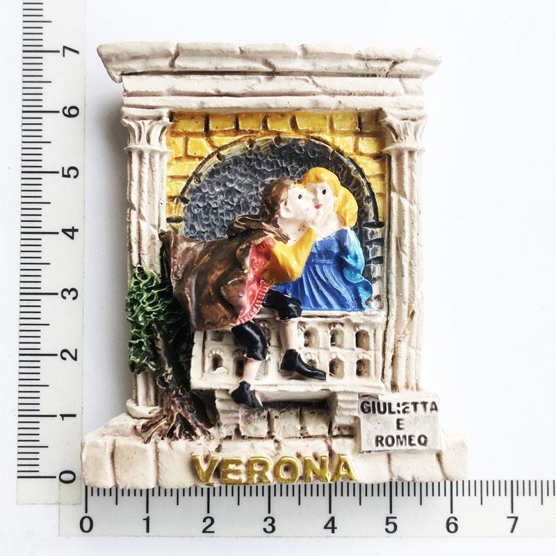 Italy Verona Travelling Fridge Magnets Romeo and Juliet Hometown Tourist Souvenris Fridge Magnetic Stickers Wedding Gifts