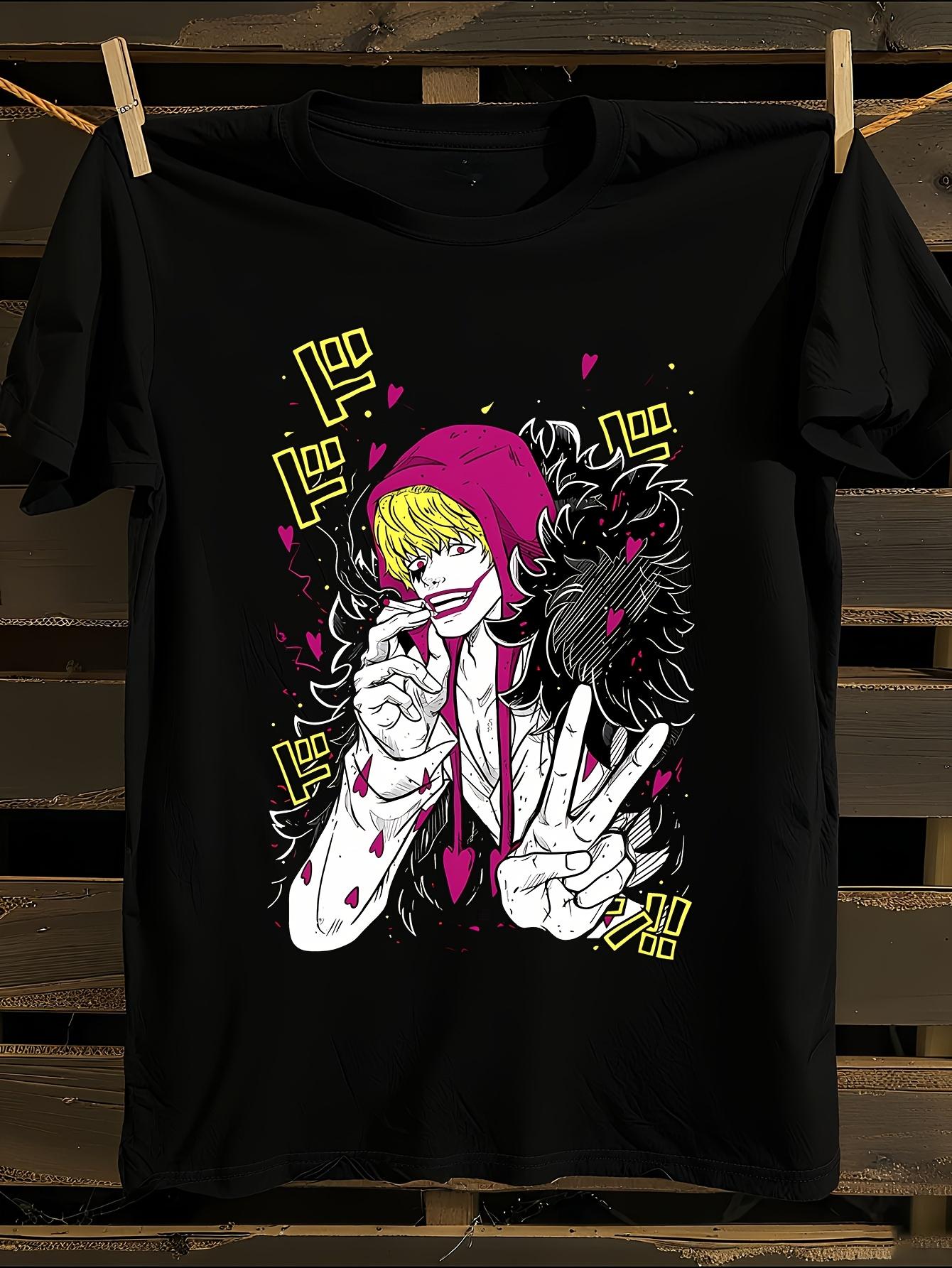 Donquixote Rosinante Anime Tshirt Anime Manga Graphic Tshirt M