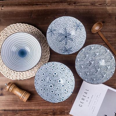 Japanese Minimalist Conical Ceramic Bowl for Salads and Noodles