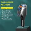 OZiO Kfz-Ladeadapter, multifunktionales Schnellladegerät mit Spannungsanzeige für 12–24 V Auto