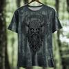 Men's Viking T Shirt Short Sleeve T Shirt 3D Print Crew Neck Shirt Fashion Daily Basic Street Casual Daily Red Blue Green