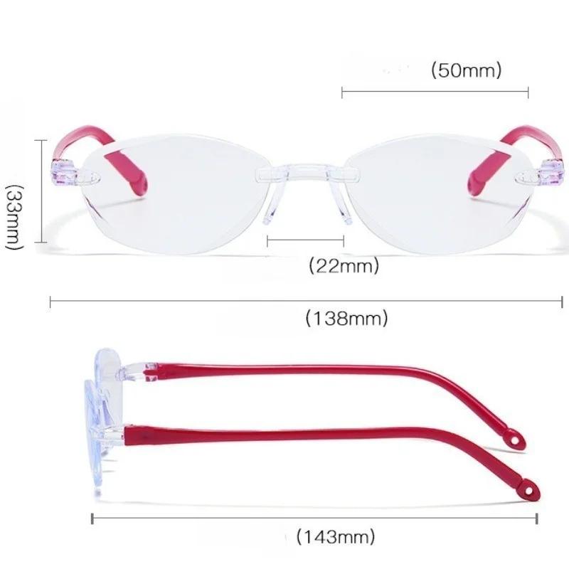10pcs Frameless Reading Glasses Anti-blue Anti-radiation Anti-fatigue Presbyopia Glasses Farsightedness Glasses