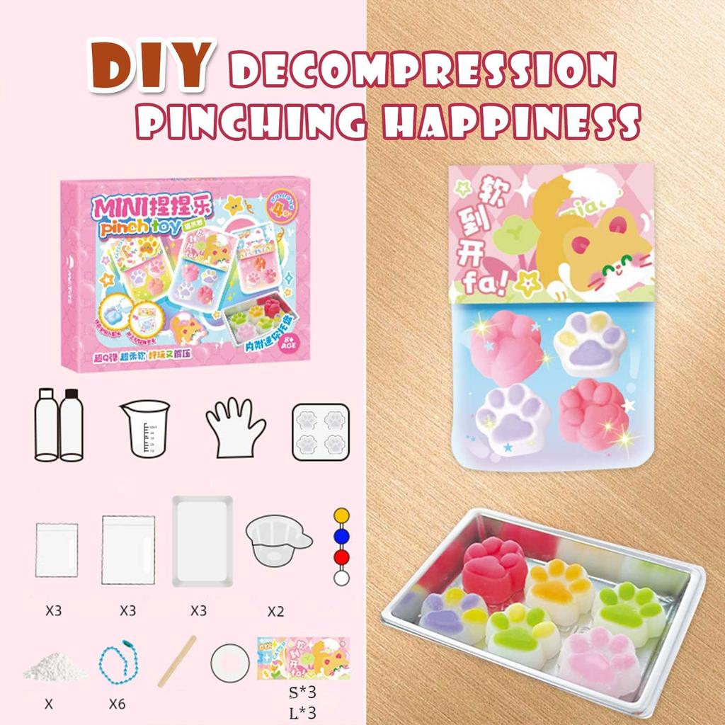 Nieniele Handmade DIY Cheese Taiyaki Material Package Set Decompression Toy