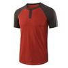 Short Sleeve T-Shirt Men'S, Large Size Custom Casual Loose Henry T-Shirt