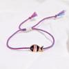 1 pcs Bohemian Print Fish Pendant Bracelet Adjustable Hand-Woven Rope Bracelet  Women Girls