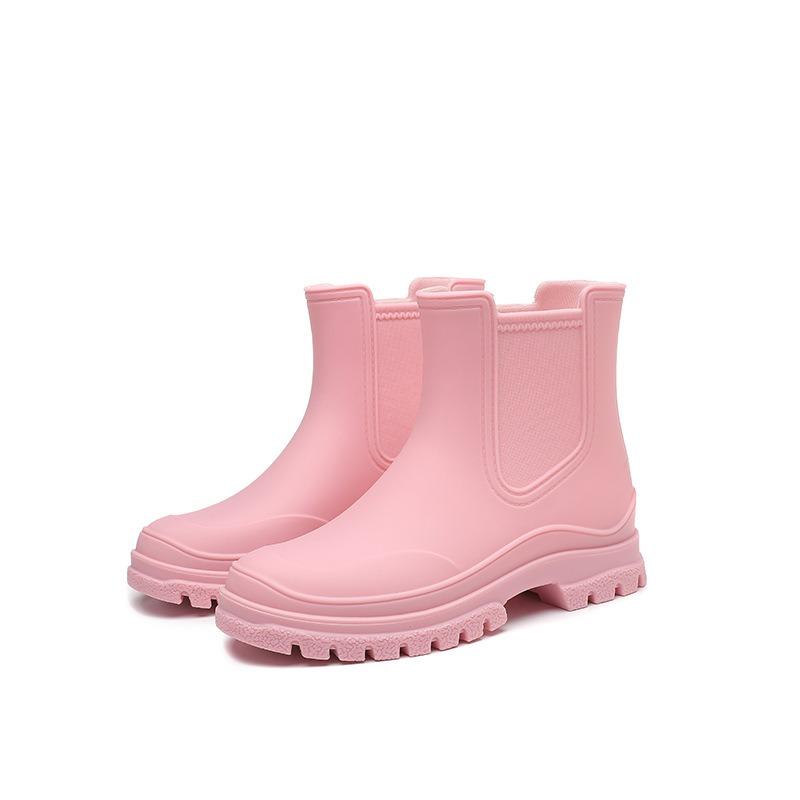 Fashion short rain shoes women's versatile rain boots Martin boots non-slip water boots rain boots adult overshoes work shoes