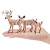 Children'S Cognitive Forest Series Animal Model, Simulated White-Tailed Deer 6-Piece Christmas Ornament Toy