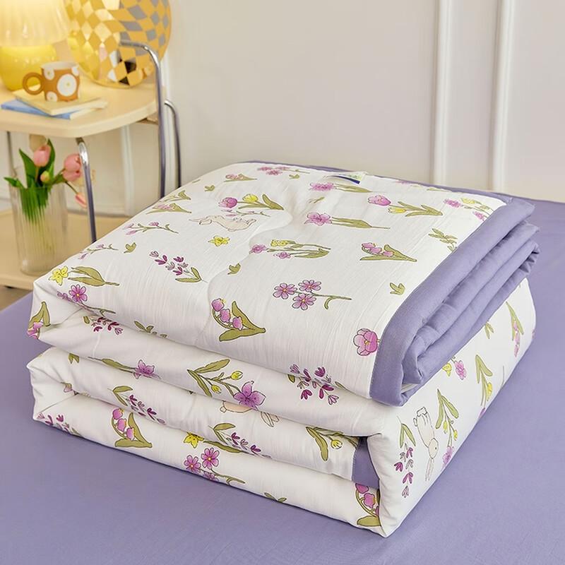 

Zile Washed Cotton Linen Double-Layer Gauze Summer Quilt 180x220cm