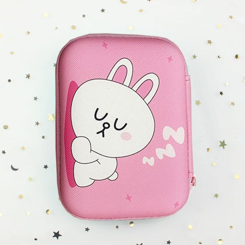 Cartoon Cute Portable Storage Bag for Cables and Chargers, Customizable with Logo