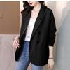 Female Spring and Fall Short Section British Style Design Sense of Niche Casual Net  Suit Plus Size