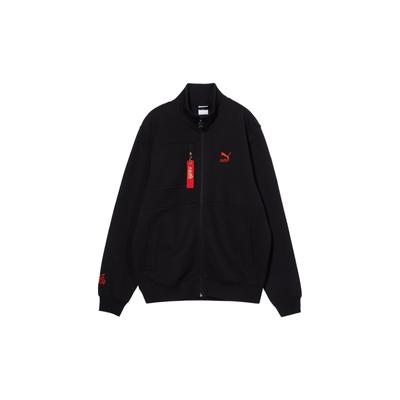 Puma Laisvalaikio apykaklė su užtrauktuku ilgomis rankovėmis Unisex striukė juoda 621829-01