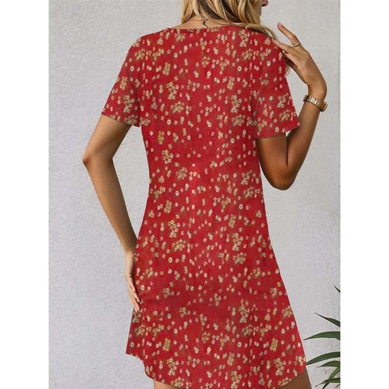 Women's Mini Dress Petite Dress T Shirt Dress Tee Dress A Line Dress Summer Dress Stylish Casual Vacation Daily Holiday Loose