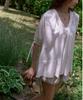 MONDAYFLOW Airy Tie Blouse_White