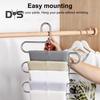 Paslanmaz Çelik Pantolon Askısı Çok Katlı Palto Askısı Düzenleyici Güçlü Yük Taşıma Kapasiteli Çok Fonksiyonlu Askı Pantolon Saklama Rafı