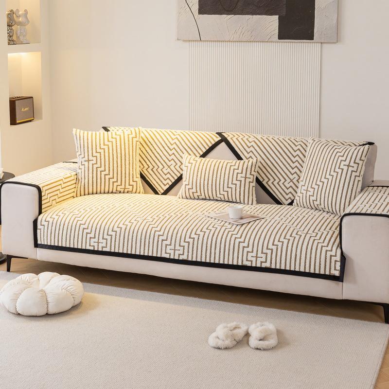 Premium Sense Simple Wind Sofa Cushion Universal In All Seasons New Sofa Seat Cushion Non-Slip Cover Cover Cloth Towel