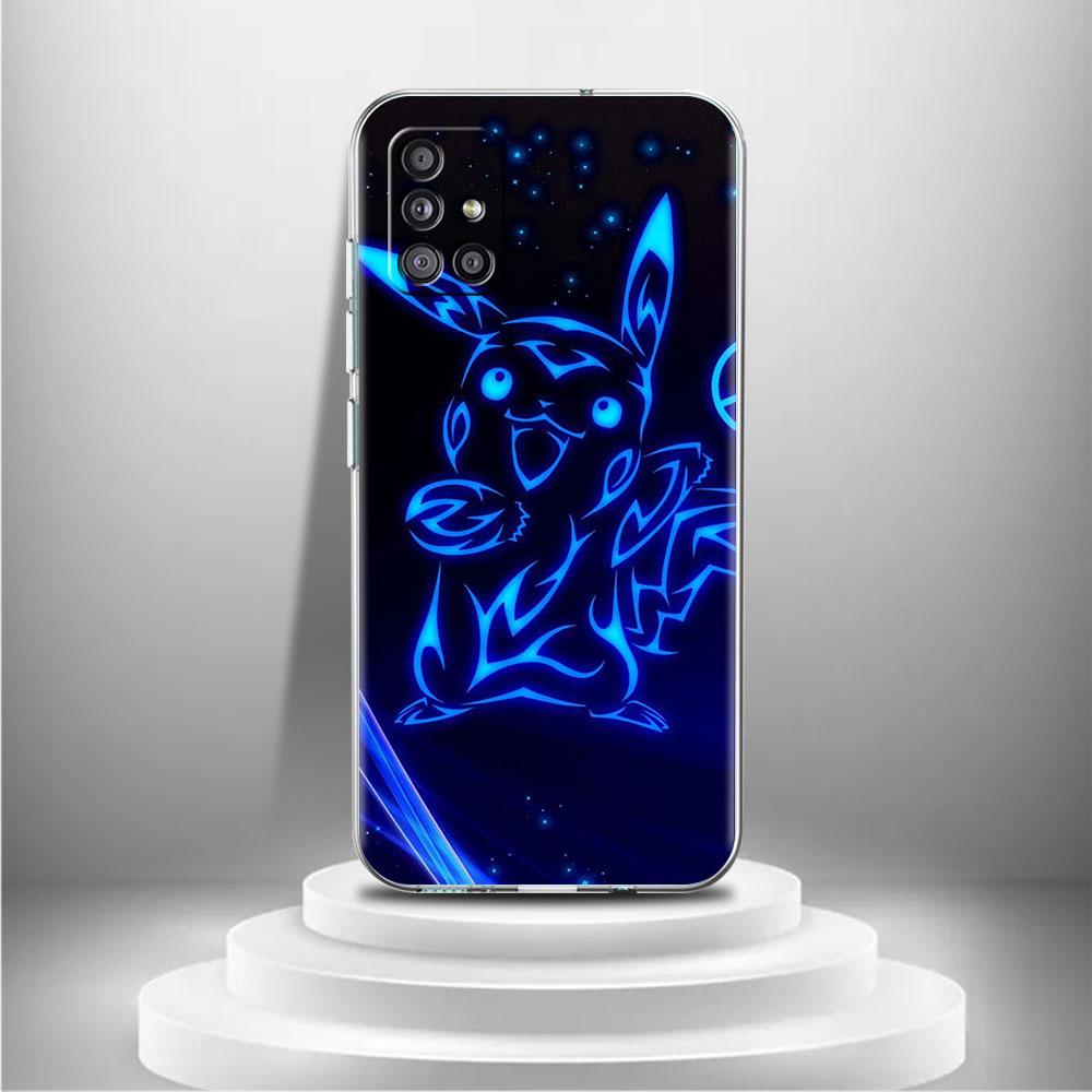 Clear Case For Samsung Galaxy A52 A12 A51 A32 A21s A71 A32 A22 50 A70 A31 A72 5G Phone Cover Anime Pokemon Japan