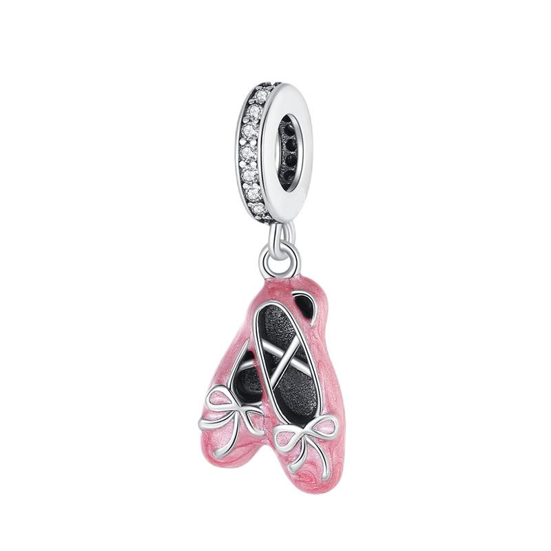 Romantisches Thema Echte Kupfer Lippenstift Schuhe Tasche Anhänger Rucksack Perlen Anhänger Passend für Damen Armband Halskette DIY Feiner Feiner Schmuck Geschenkartikel