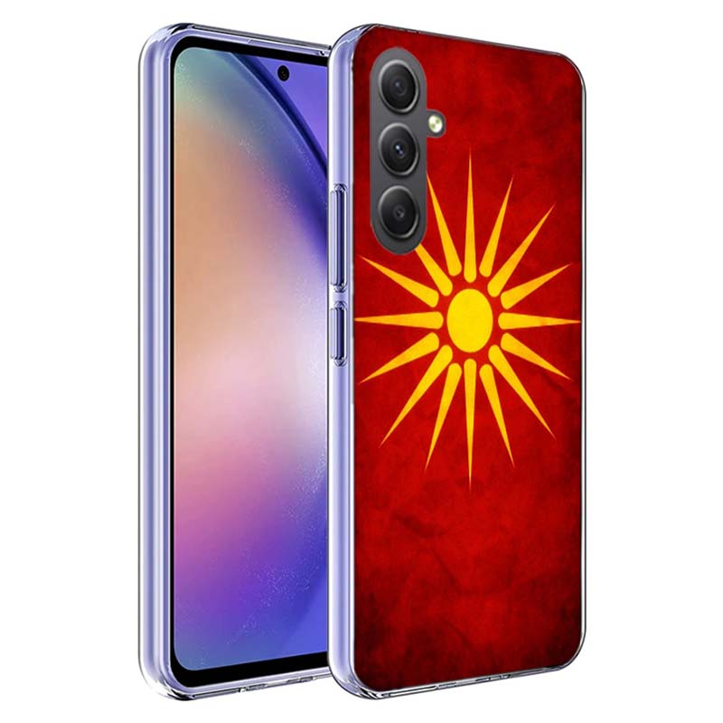 

Macedonia Flag Cover For Samsung A54 A34 A24 A14 A53 A33 A23 A13 A52S A32 A22 A12 Phone Galaxy A03 A04 A02S A42 A73 TPU Case Samsung A32 4G