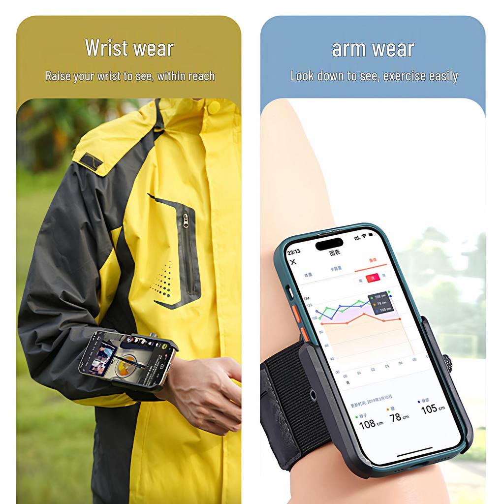 Handgelenk-Handyhalter Armband für Live-Streaming und Laufen