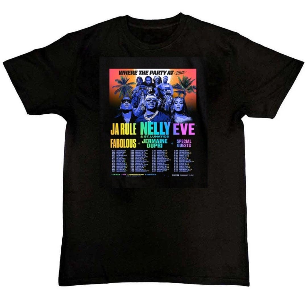 Where The Party At Tour Ja Rule, Nelly and Eve Graphic T-Shirt XXXL