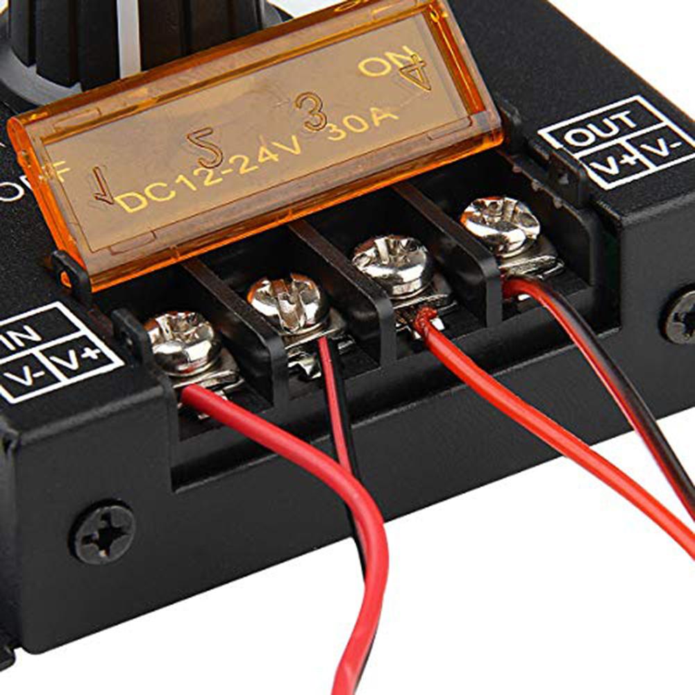 For LED Strip Installations LED Strip Dimmer Brightness Regulator Rotary Knob Control Plastic Enclosure DC 12V-24V Compatible