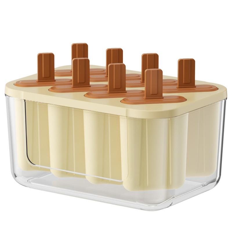 Kapaklı Silikon Buz Kalıbı, 8/22 Bölmeli, Ev Kullanımı İçin Gıda Sınıfı Buz Yapıcı, Buz Lolipop ve Dondurma Kalıbı