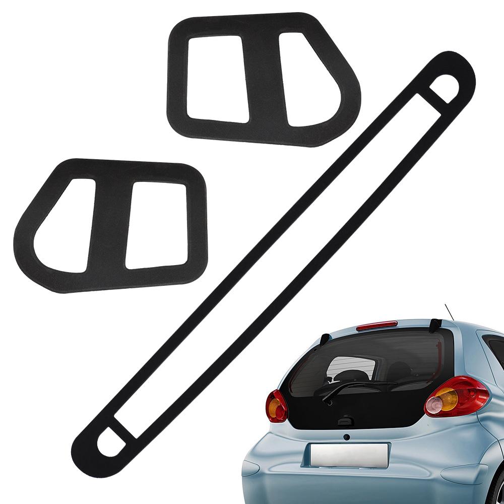 2PCS Car Tail Light Gasket High Level Third Brake Light Seal + Rear Tail Cluster Seals for Toyota Aygo MK1 2005-2014 Accessories