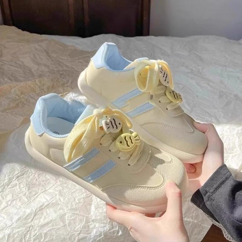 Niche Design Yellow Thick Baseplate Shoes Women's Tide Autumn New Student Versatile Leisure