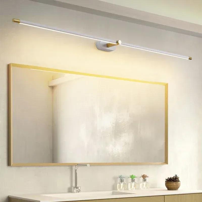 Nordic Slim Wall Sconce Lamp Bathroom Mirror Light