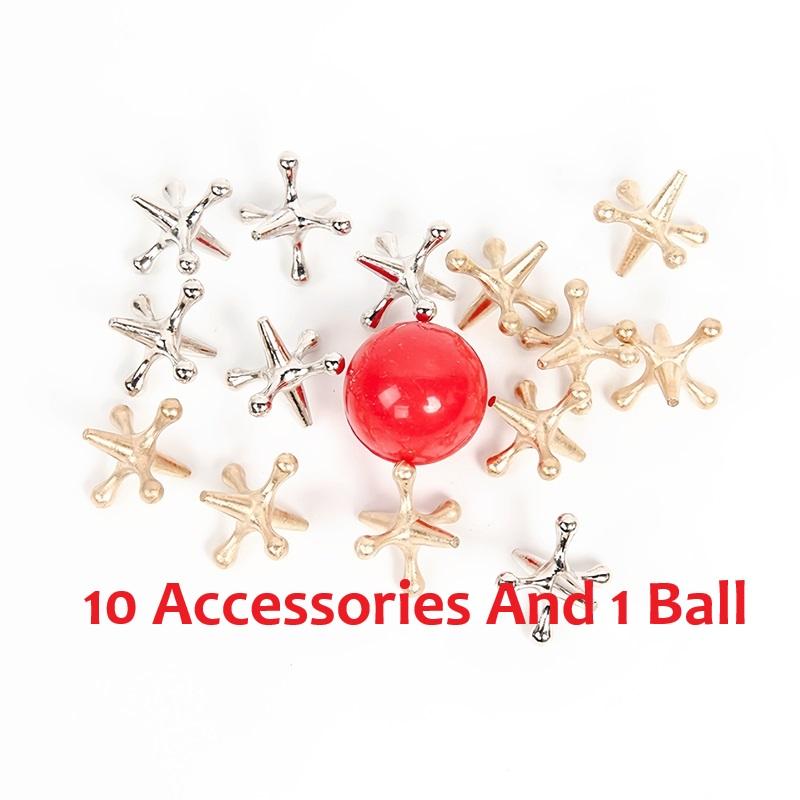 

Metal Jacks Games On The Table Grab The Ground And Turn It Around Children S Puzzle And Stress Relief Toys Desktop Ornament