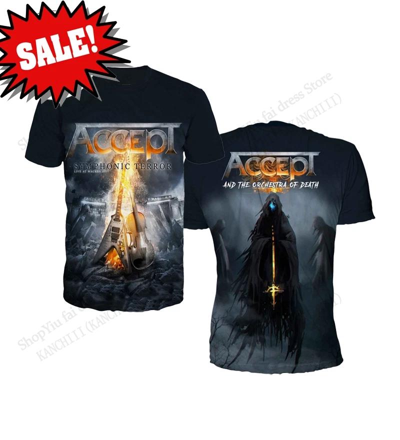 2026 Nuova Maglietta Stampa 3D Band Rock Accetta Uomo Donna Moda Oversize Manica Corta T-shirt Bambini Hip Hop Top Magliette Abbigliamento Uomo