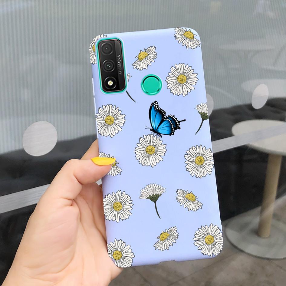 For Funda Huawei P Smart 2020 Case Coque Popular Lavender Flower Phone Case For Huawei P Smart 2020 6.21" Soft Shockproof Bumper