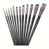 12pcs Professional Face Painting Brush Set Nylon Bristles, Suitable for Blending, Gradient, Watercolor, And Detail Work.